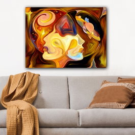 Wallity Lienzo Decorativo Multicolor 70 x 100 cm